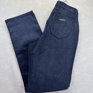 Wrangler Navy Blue Corduroy Jeans USA Size 30 Misses 16 Regular Vintage 70s 80s